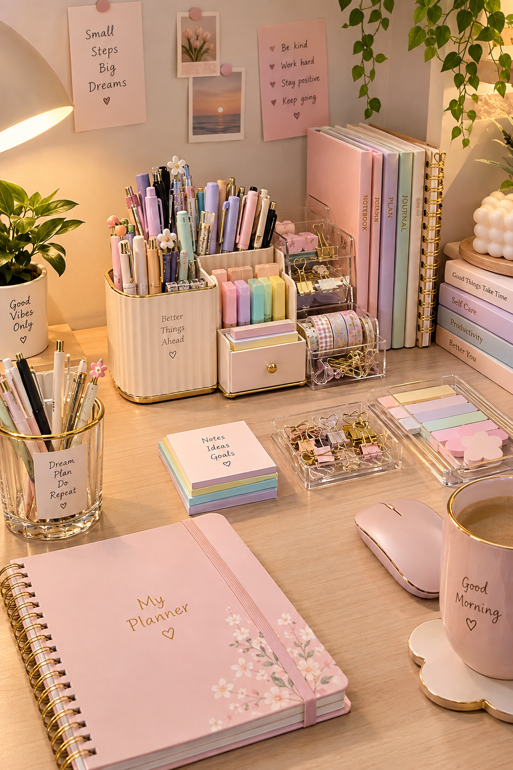 Stylish pen holder + organized desk