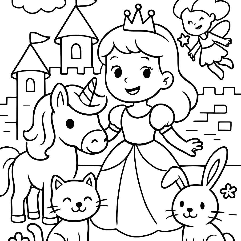 Princess Coloring Book