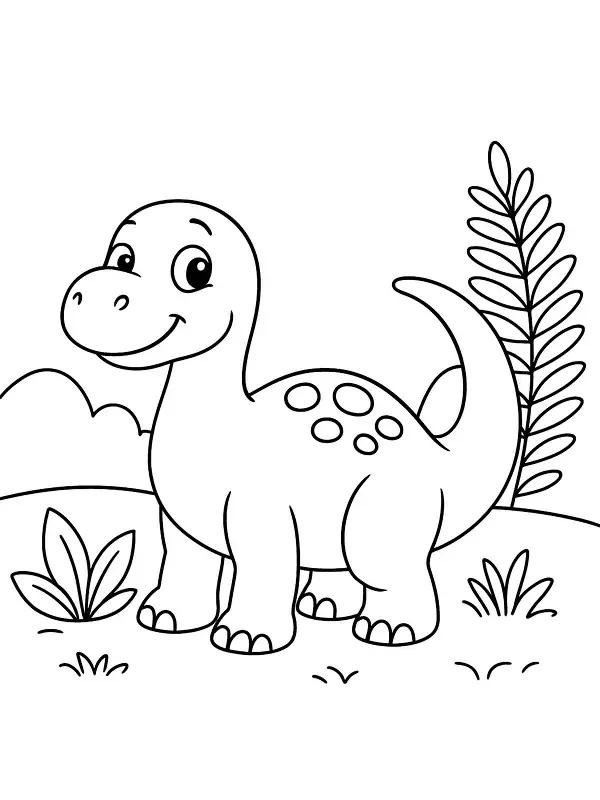 Baby Dinosaurs Coloring Book