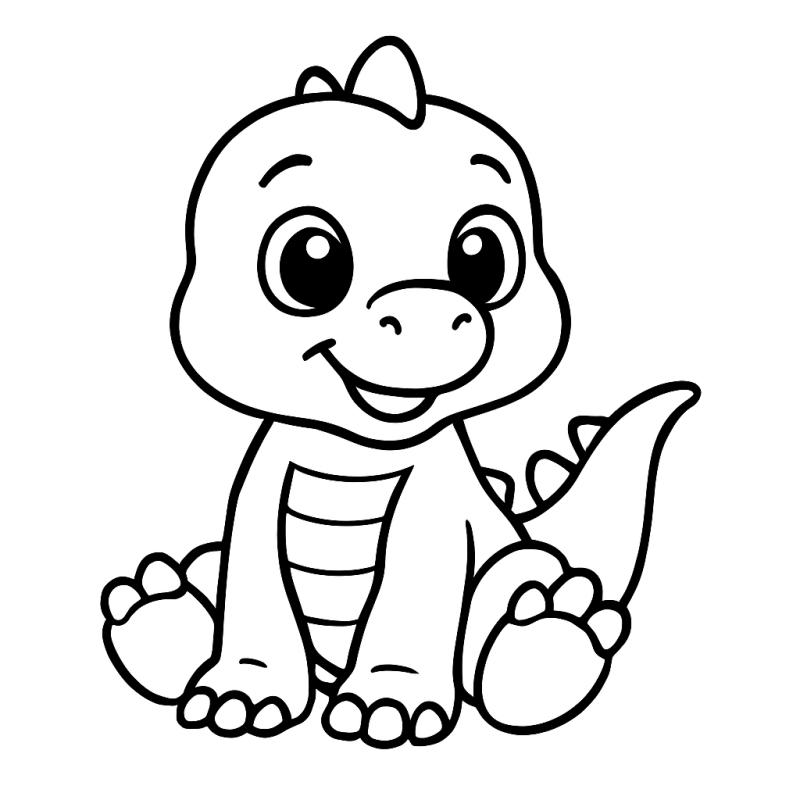 Baby Dinosaurs Coloring Book