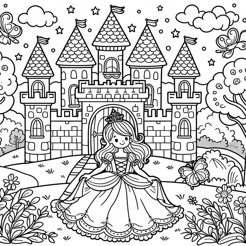 Princess Coloring Book