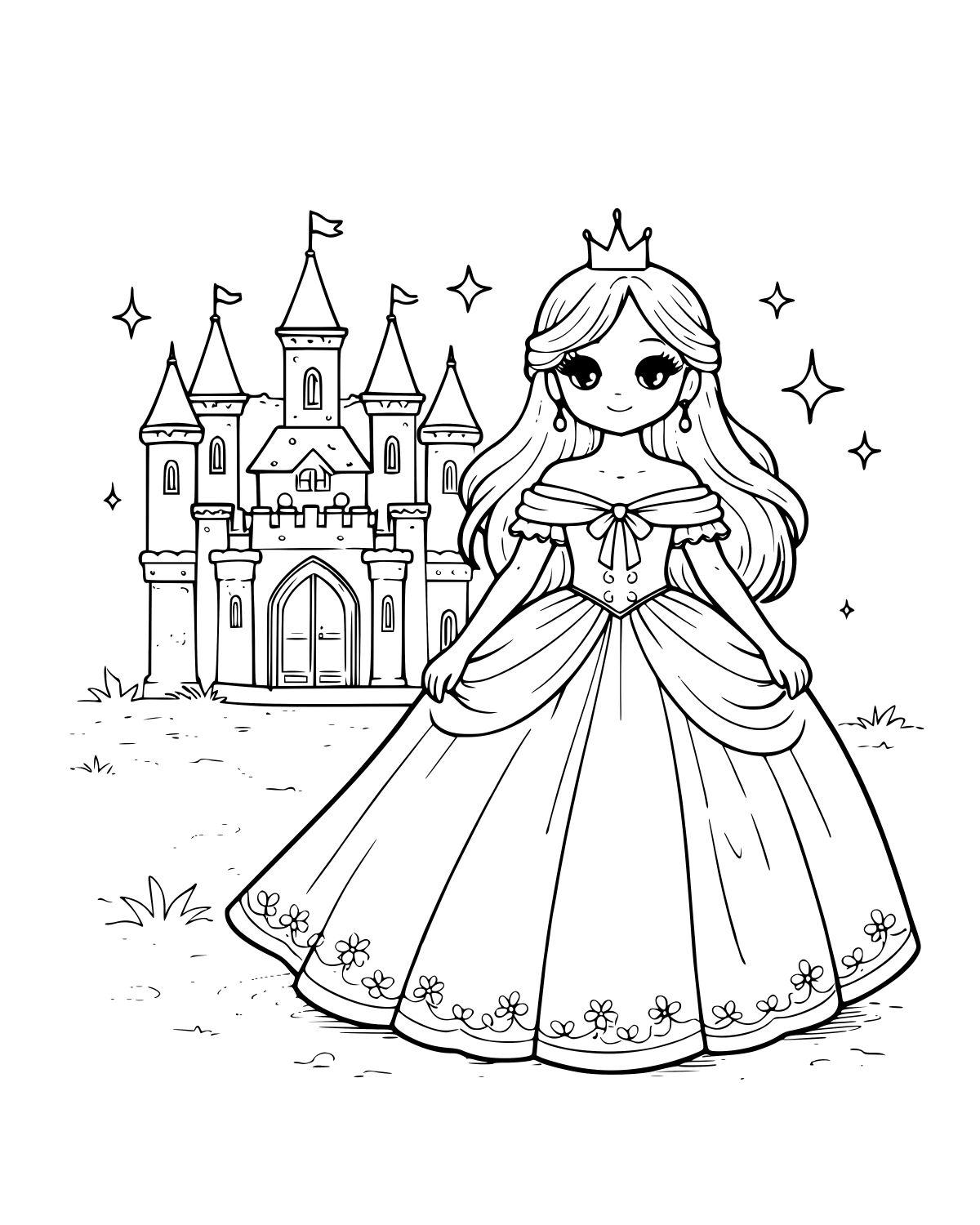 Princess Coloring Book