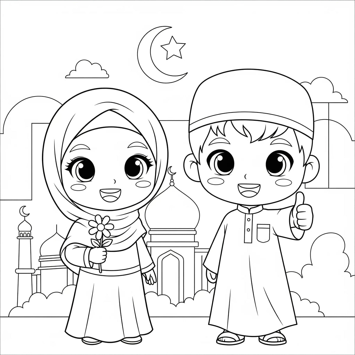 Islamic Coloring Book