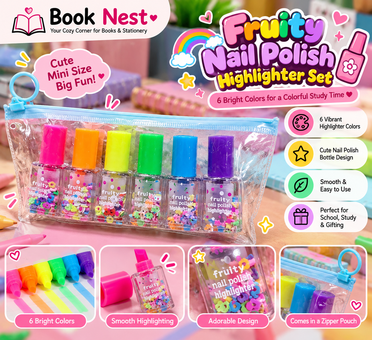 Fancy Highlighter Set
