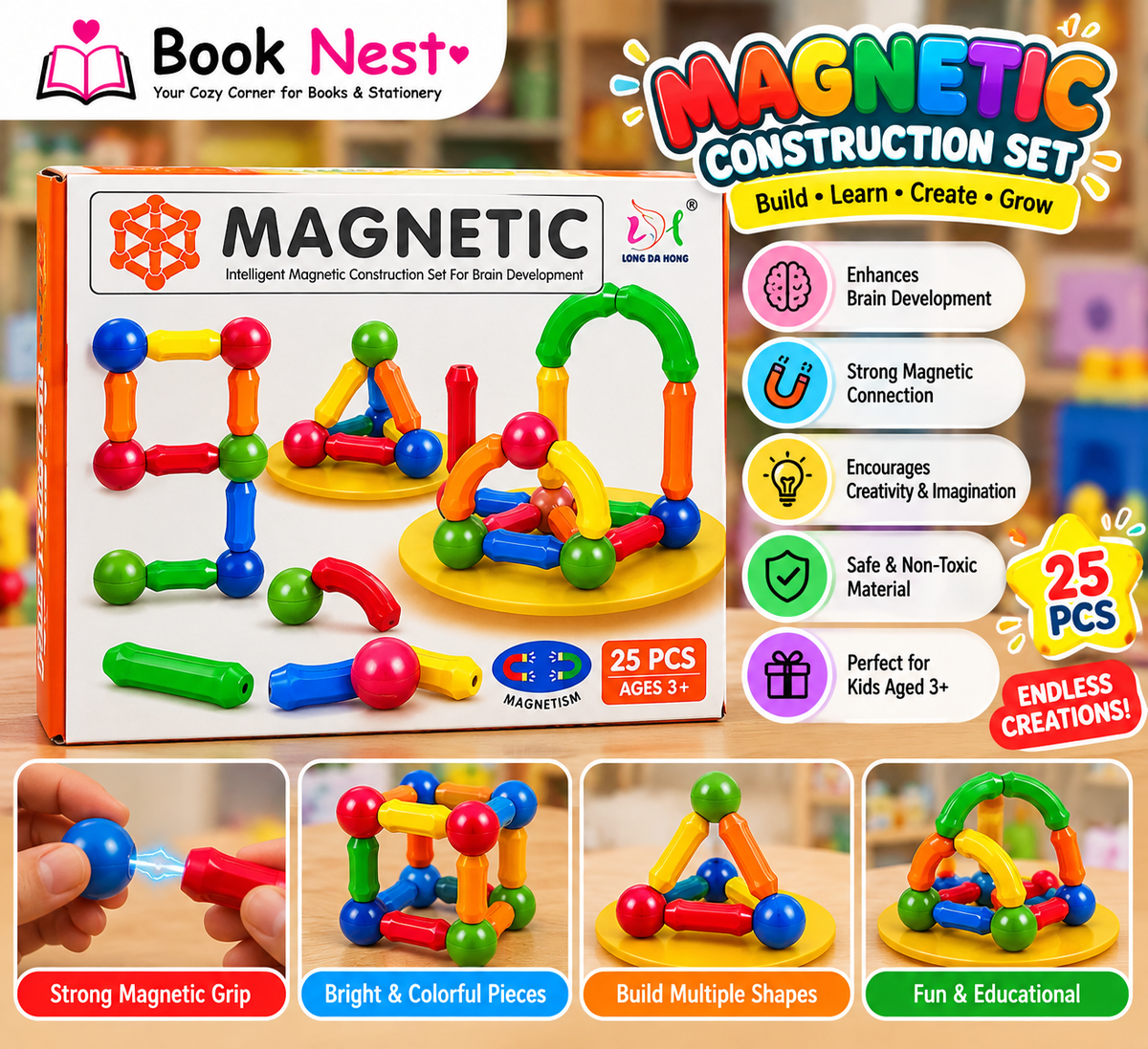Magnetic Construction Game Set